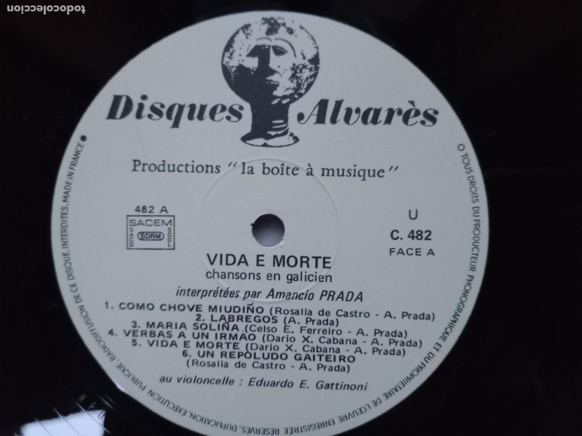 Discos de vinilo: Amancio Prada - vida e morte - Foto 5
