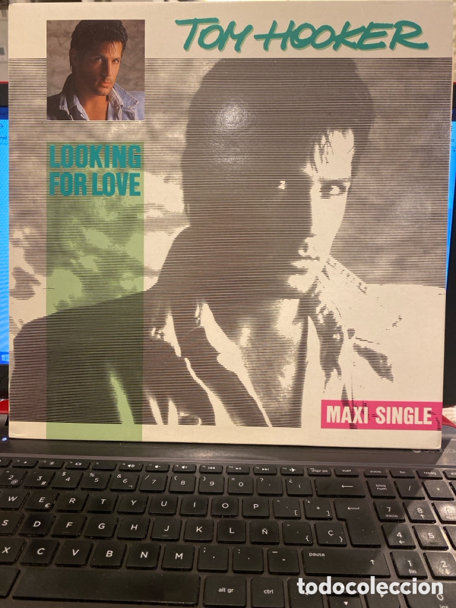 Discos de vinilo: TOM HOOKER - LOOKING FOR LOVE MAXI SINGLE SPAIN - Foto 1