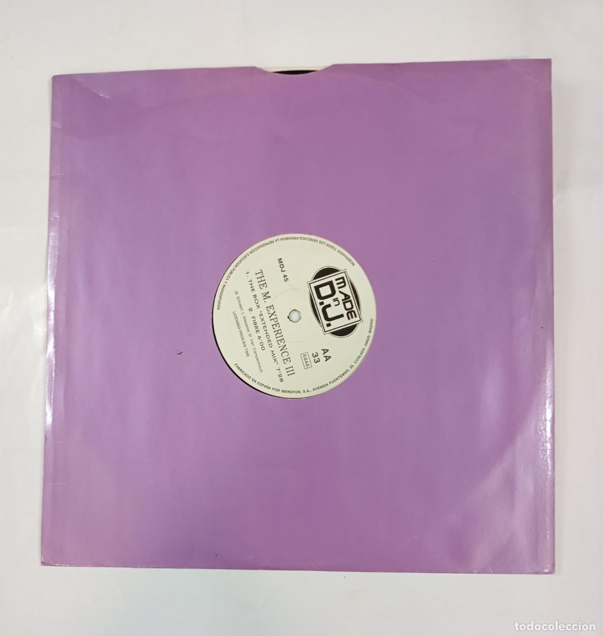 Discos de vinilo: THE M EXPERIENCE III. MAXI-SINGLE. TDKDA14 - Foto 2