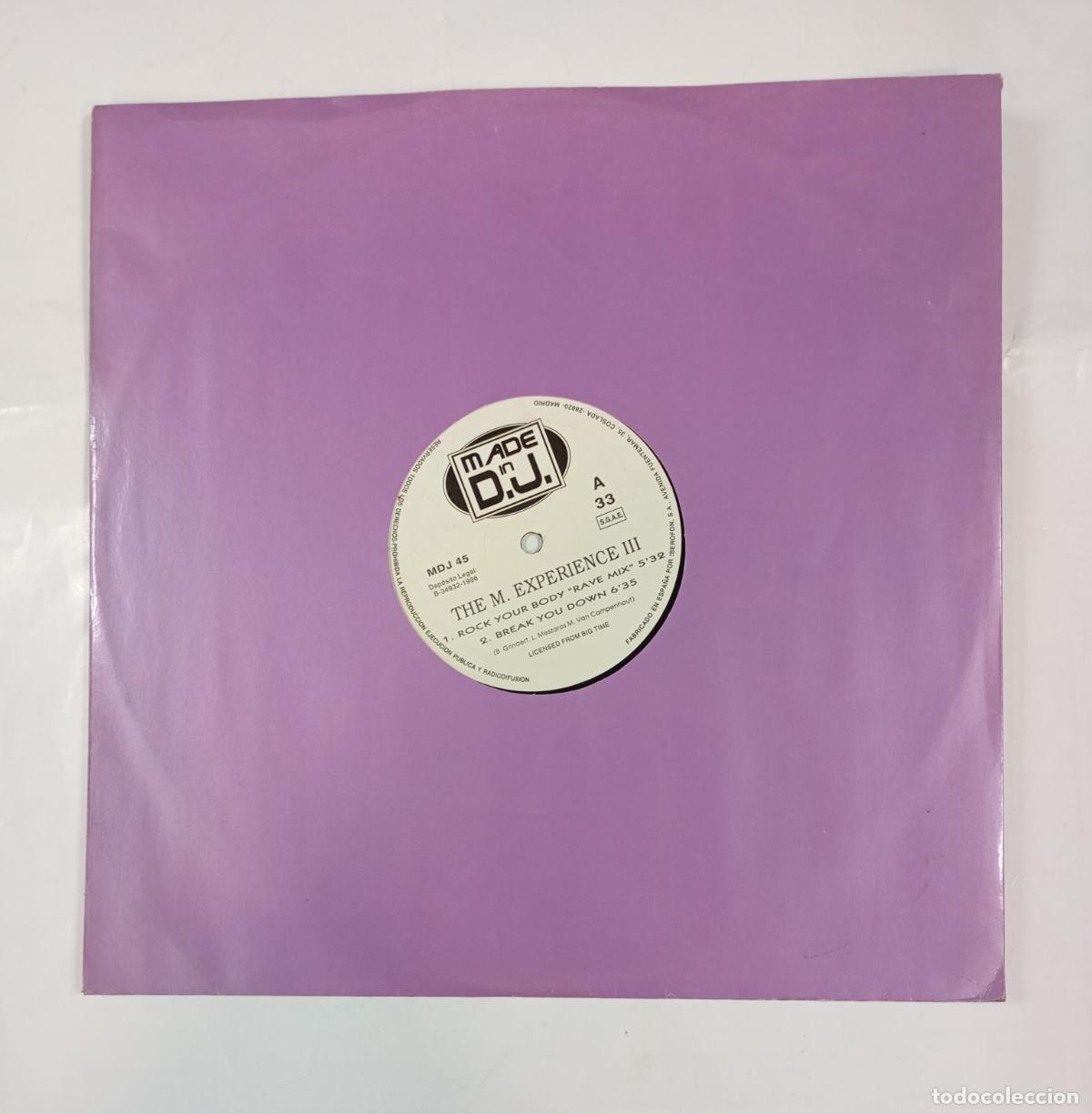 Discos de vinilo: THE M EXPERIENCE III. MAXI-SINGLE. TDKDA14 - Foto 1