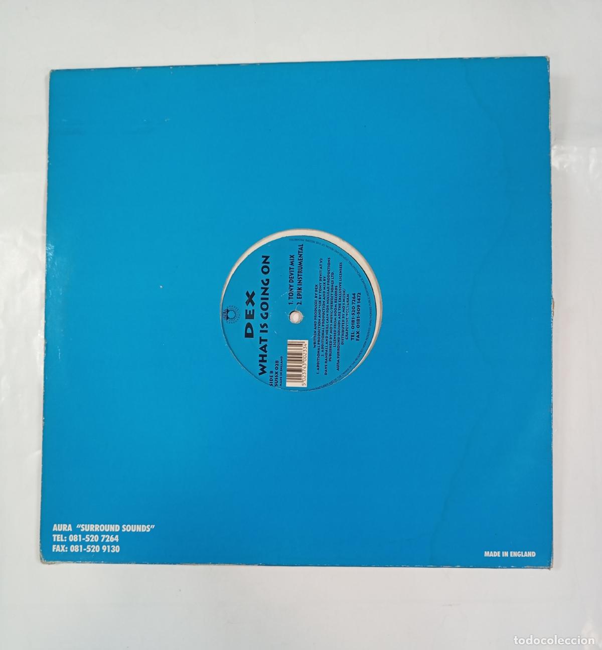 Discos de vinilo: AURA. DEX WHAT IS GOING ON. MAXI-SINGLE. TDKDA14 - Foto 2