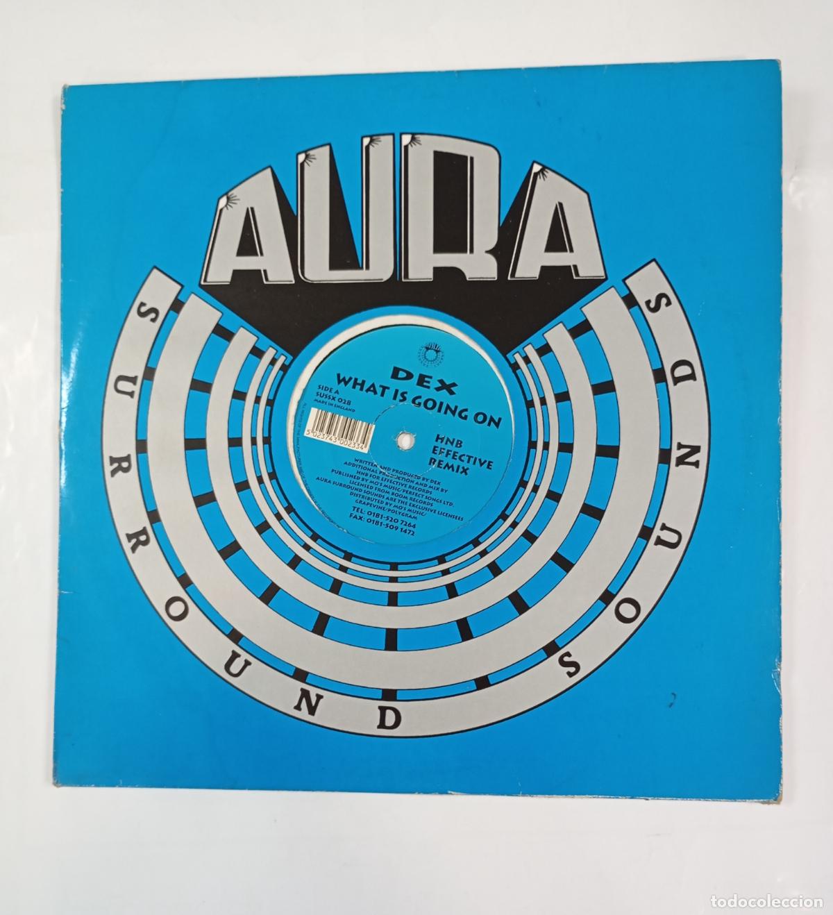 Discos de vinilo: AURA. DEX WHAT IS GOING ON. MAXI-SINGLE. TDKDA14 - Foto 1