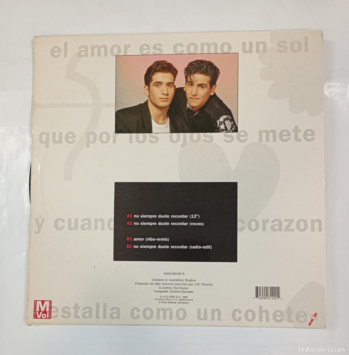 Discos de vinilo: RAY. NO SIEMPRE DUELE RECORDAR. MAXI-SINGLE. TDKDA14 - Foto 2