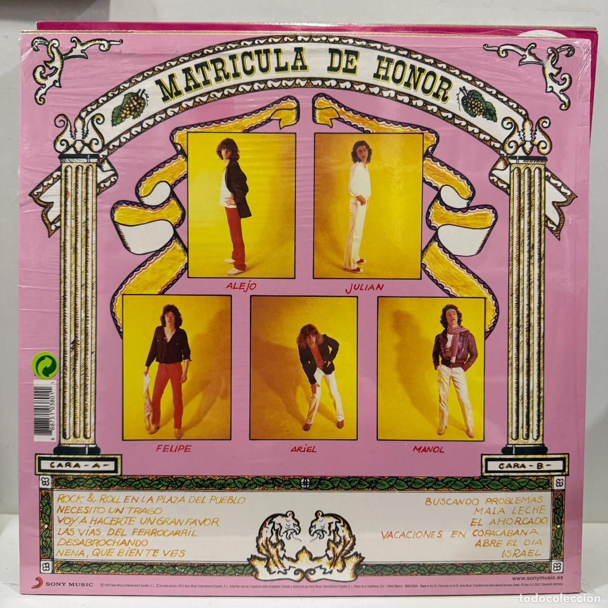 Discos de vinilo: Tequila - Matr&iacute;cula De Honor (LP) *Precintado* - Foto 2