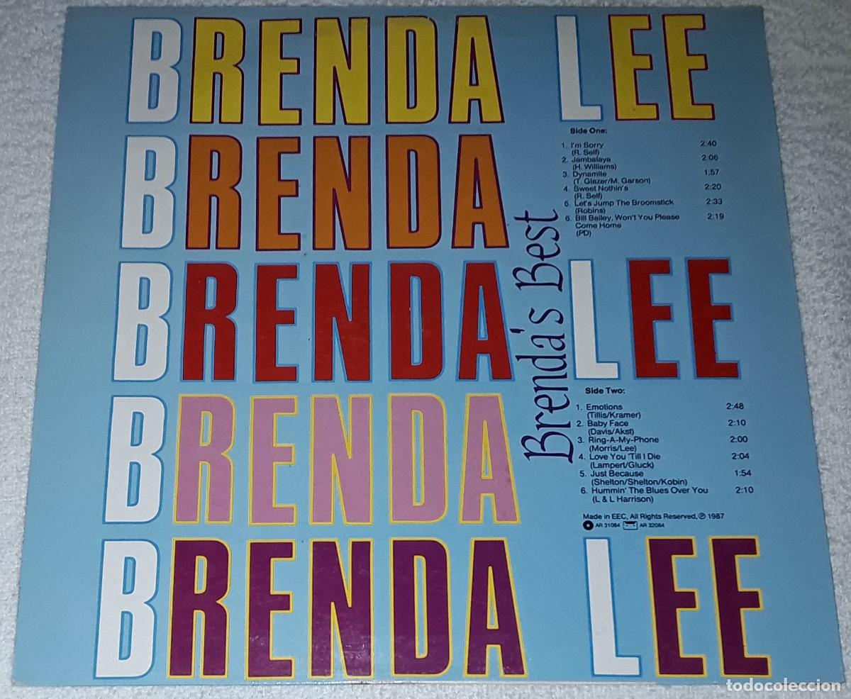 Discos de vinilo: LP - BRENDA LEE - BRENDAS BEST - Foto 2