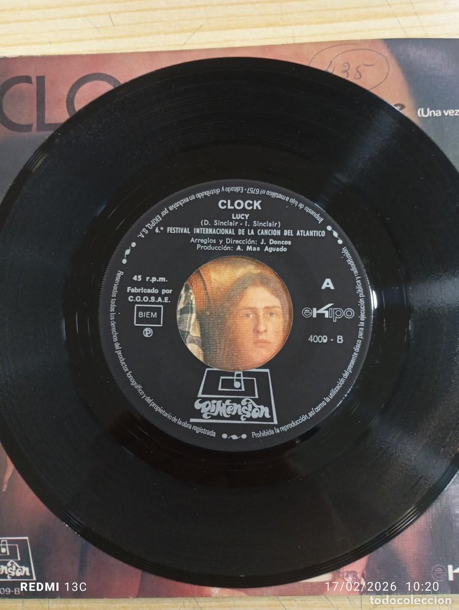 Discos de vinilo: SINGLE CLOCK. LUCY / ONE MORE TIME - UNA VEZ MAS - Foto 3