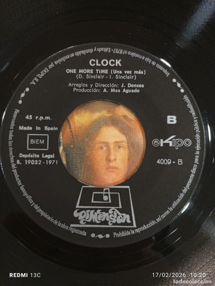 Discos de vinilo: SINGLE CLOCK. LUCY / ONE MORE TIME - UNA VEZ MAS - Foto 6