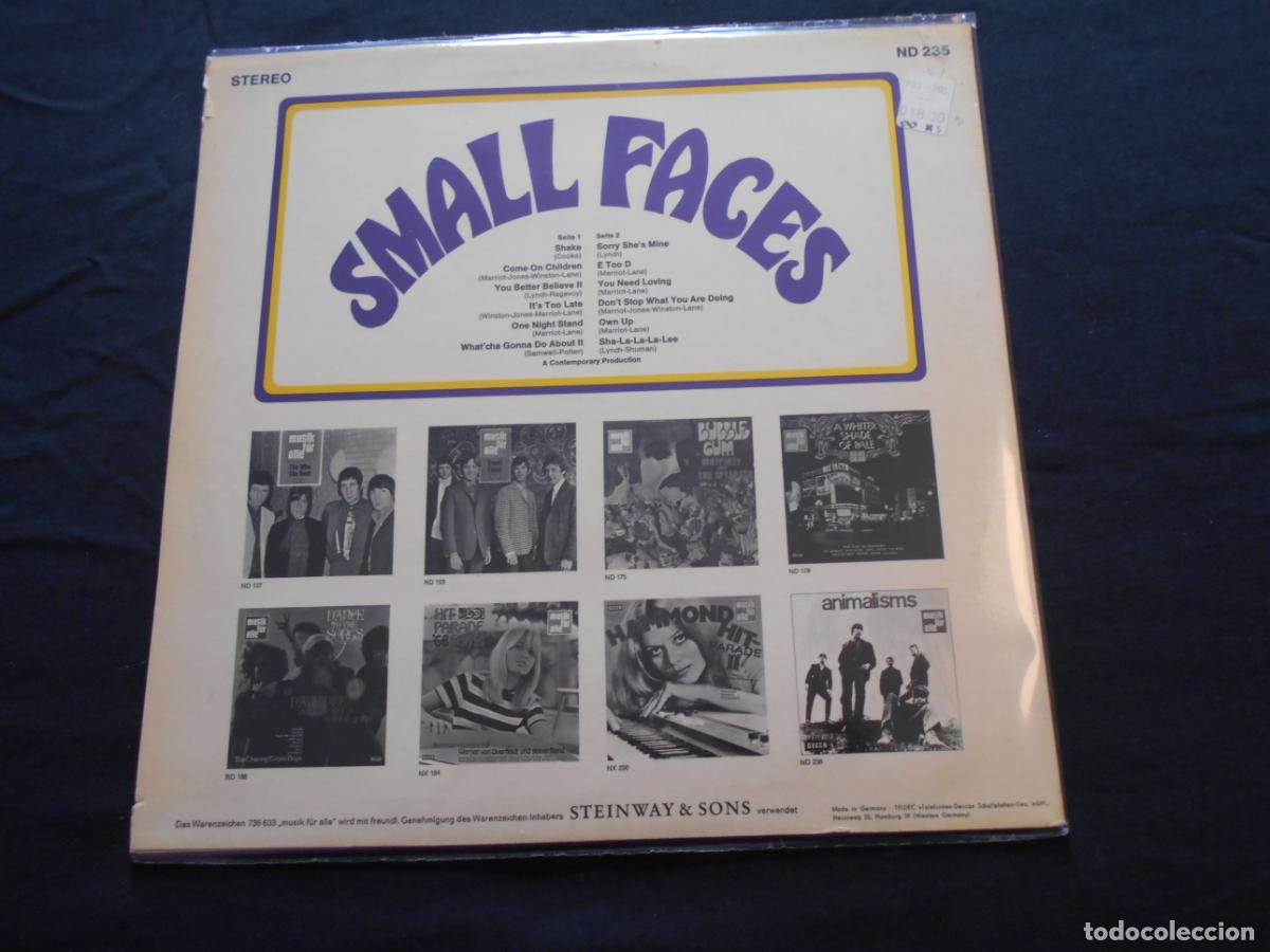 Discos de vinilo: LP SMALL FACES // SHAKE + 11 // SELLO DECCA - MADE IN GERMANY - Foto 2