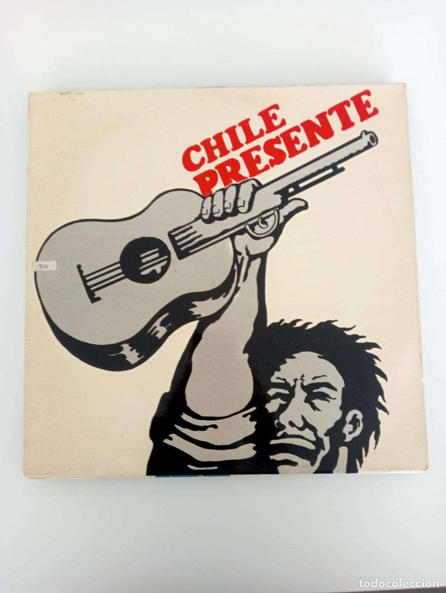 Discos de vinilo: Various - Chile Pr&eacute;sente (LP, Comp) 1973 - Foto 1