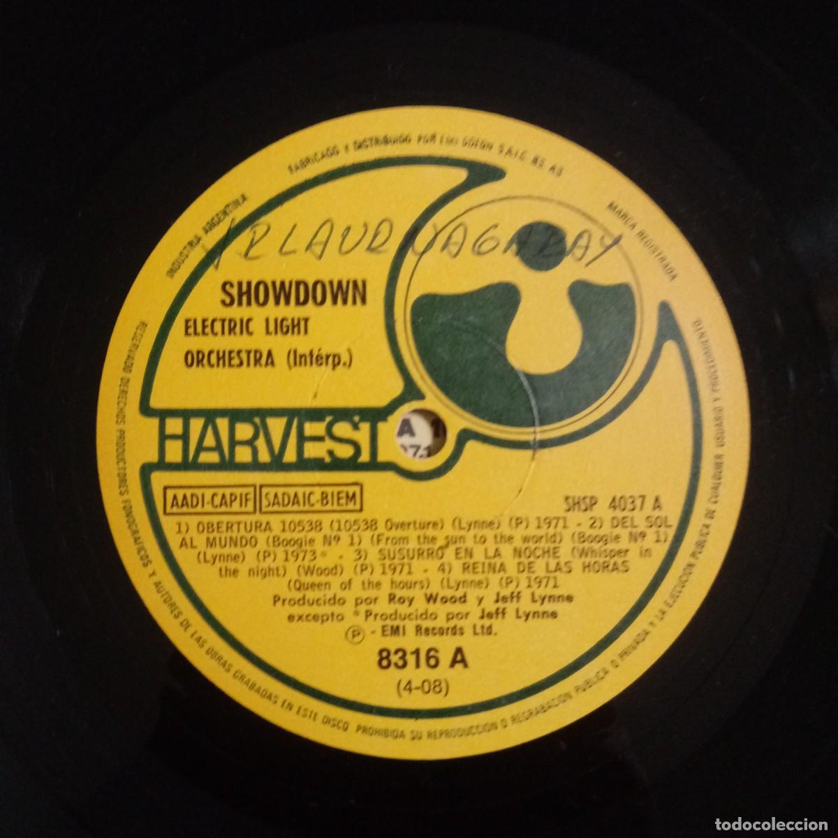 Discos de vinilo: Electric Light Orchestra (ELO) - Showdown (LP Argentina) - Foto 2