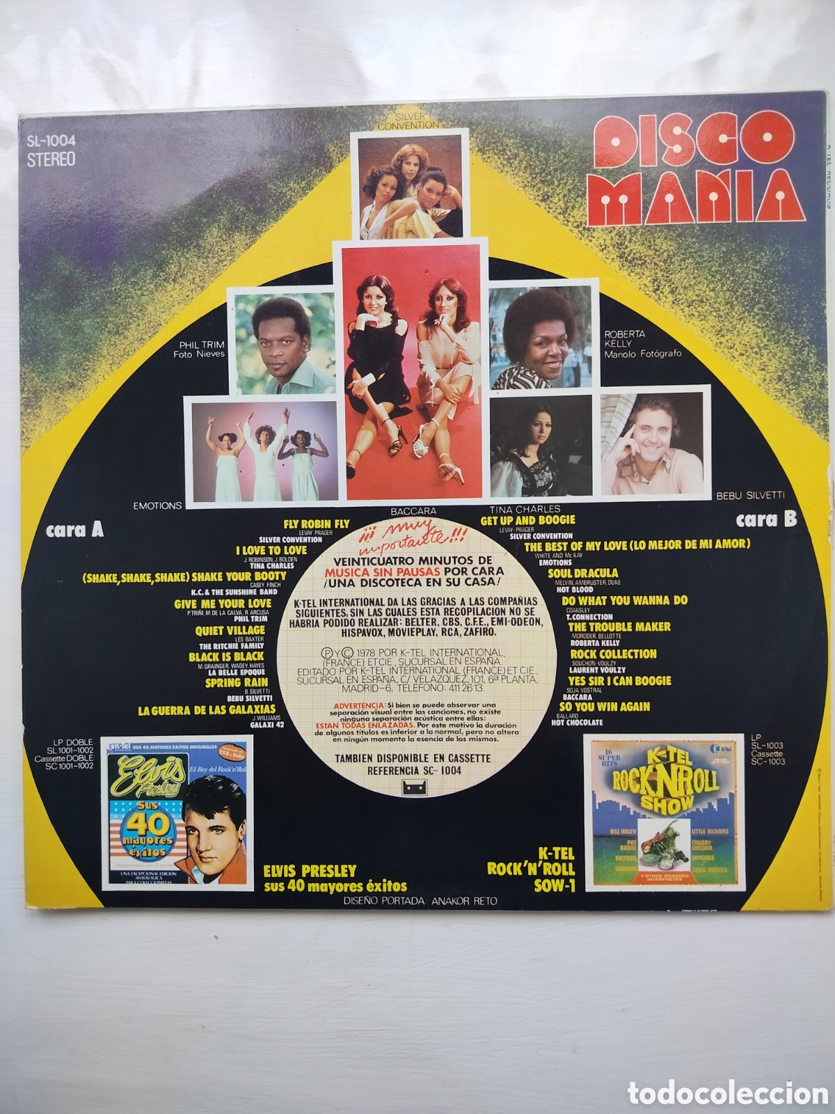 Discos de vinilo: Disco Man&iacute;a LP 1978. - Foto 2