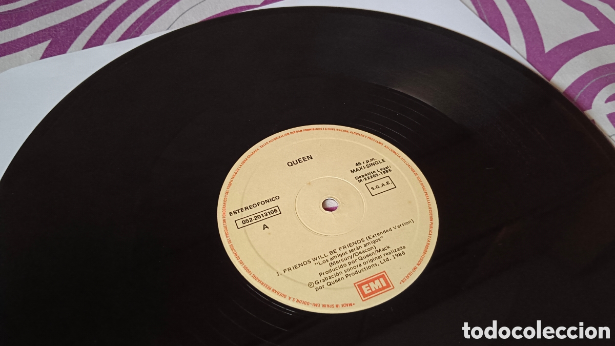 Discos de vinilo: Queen &ndash; Friends Will Be Friends Maxi Single - Foto 4