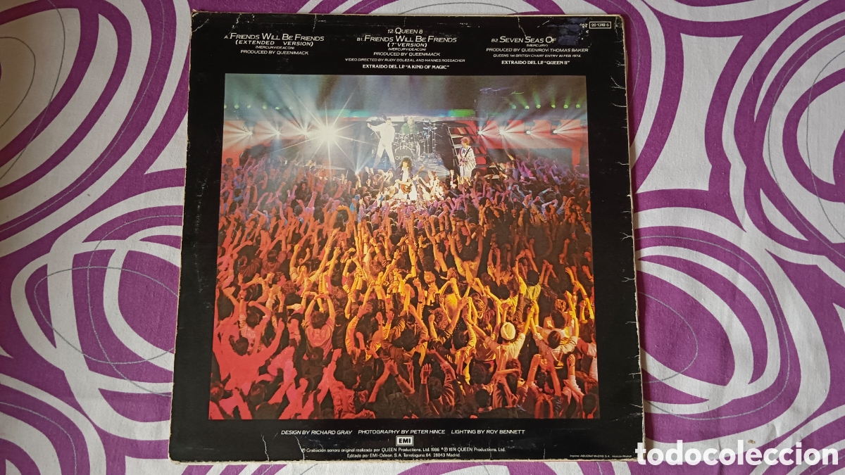 Discos de vinilo: Queen &ndash; Friends Will Be Friends Maxi Single - Foto 6