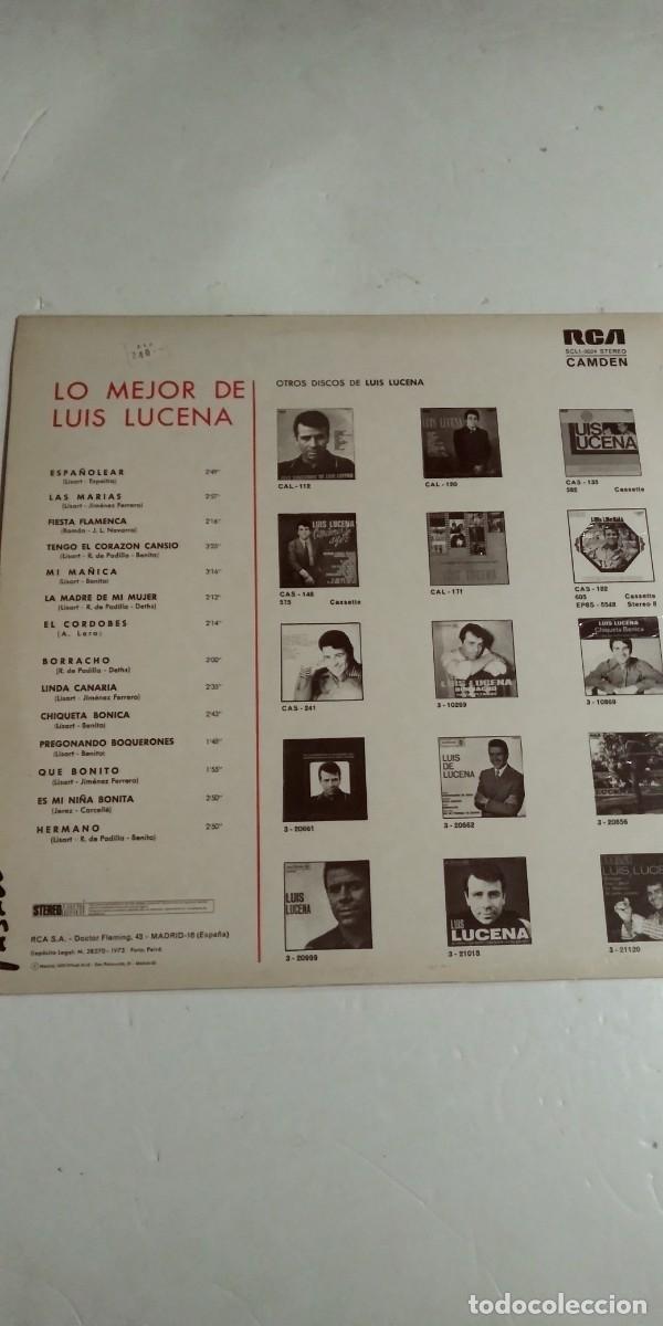 Discos de vinilo: Lo mejor de Lu&iacute;s Lucena - Foto 2