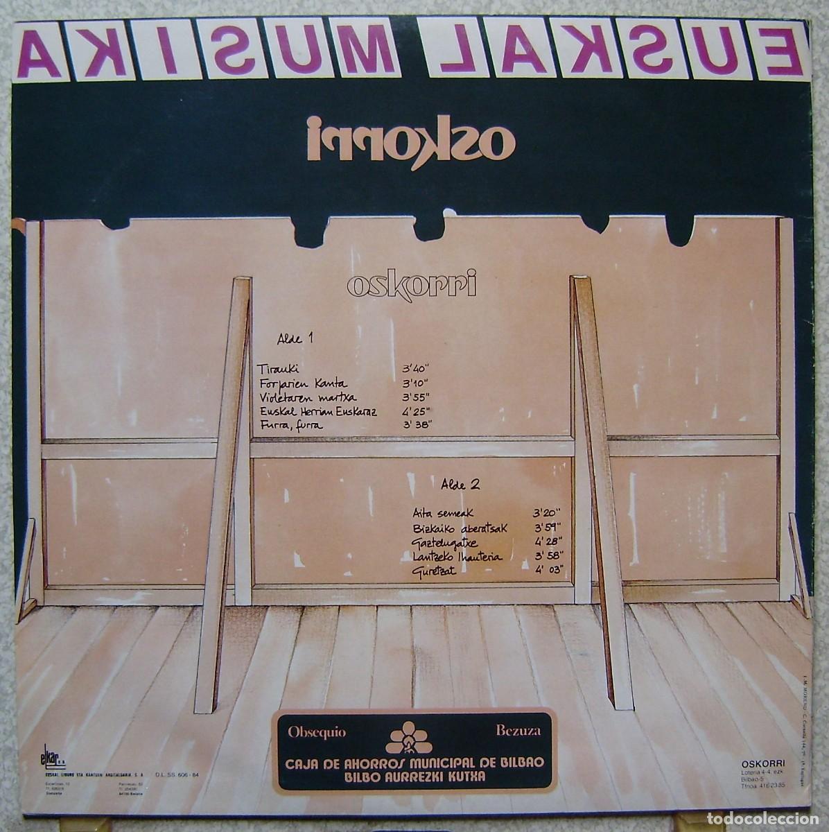 Discos de vinilo: OSKORRI.ALEMANIAN EUSKARAZ..EX - Foto 2