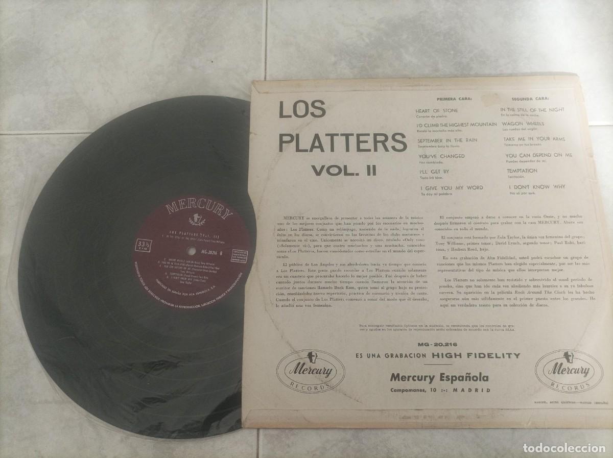 Discos de vinilo: Los Platters lp original-leer- - Foto 2