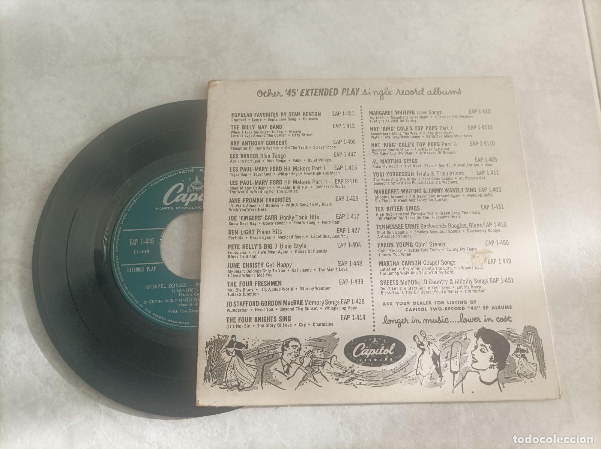 Discos de vinilo: Martha Carson ep gospel songs - Foto 2