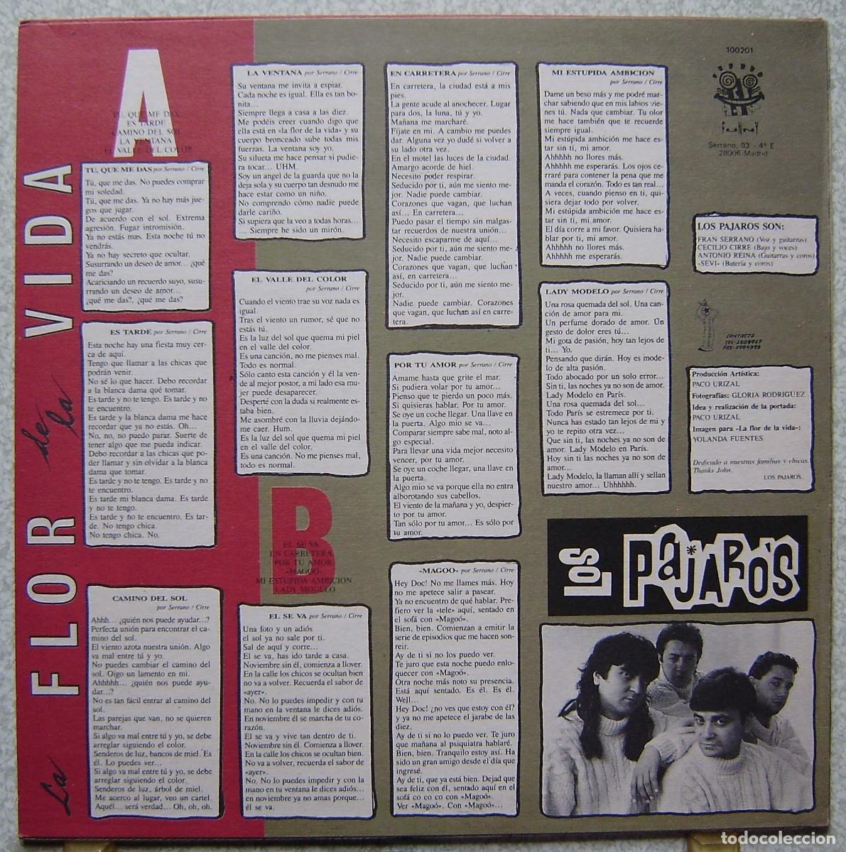 Discos de vinilo: LOS PAJAROS.LA FLOR DE LA VIDA - Foto 2