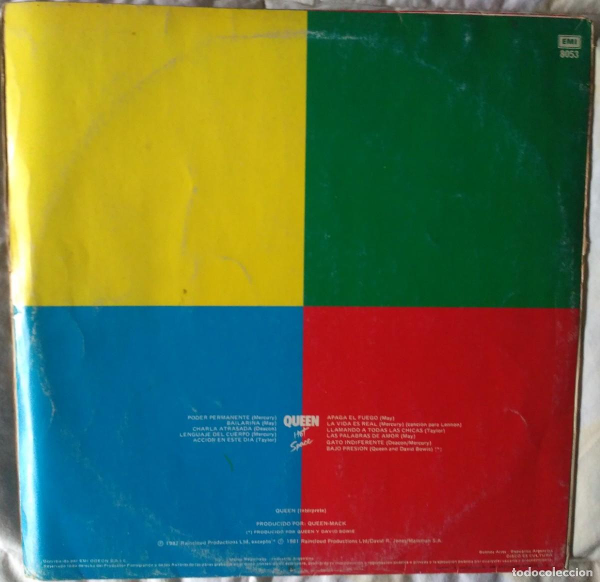 Discos de vinilo: Queen - Hot Space (LP Argentina) - Foto 6