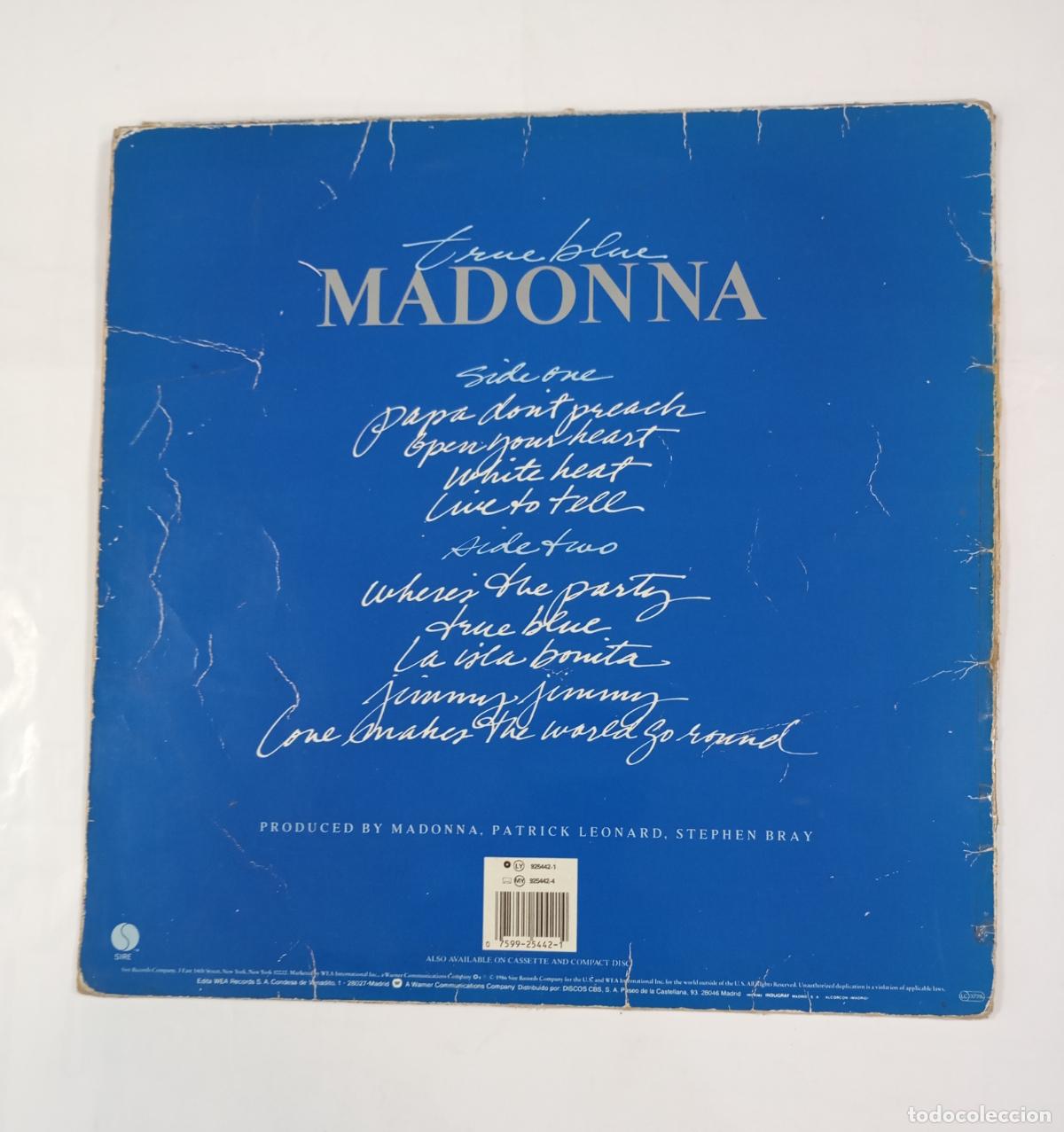Discos de vinilo: True Blue. Madonna. LP. TDKDA11 - Foto 2