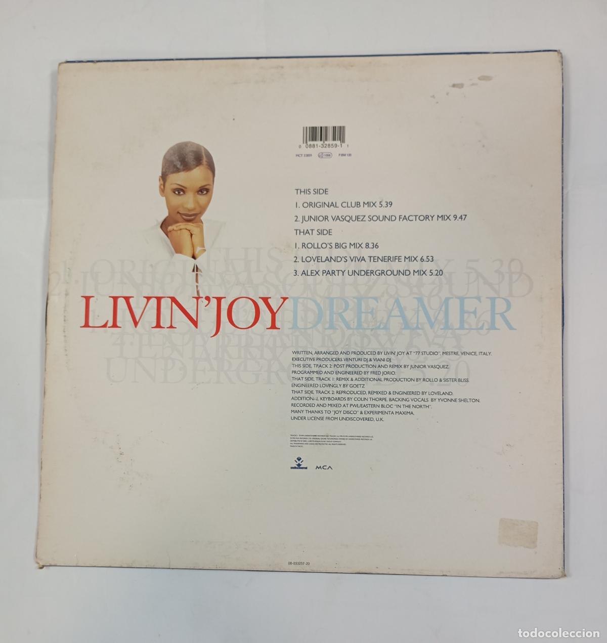 Discos de vinilo: Livin Joy. Dreamer. MAXI-SINGLE. TDKDA11 - Foto 2