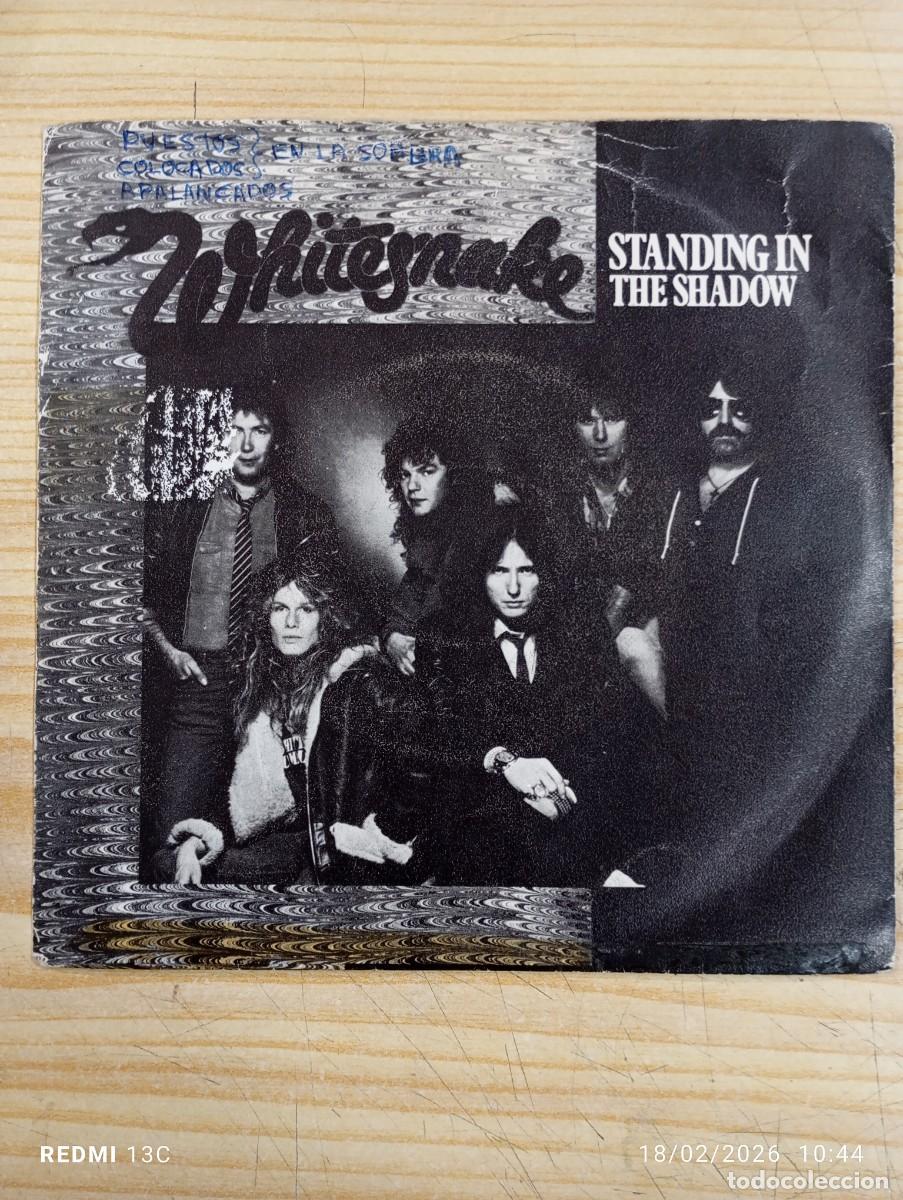 Discos de vinilo: SINGLE WHITESNAKE STANDING IN THE SHADOW / ALLOR NOTHING - Foto 1