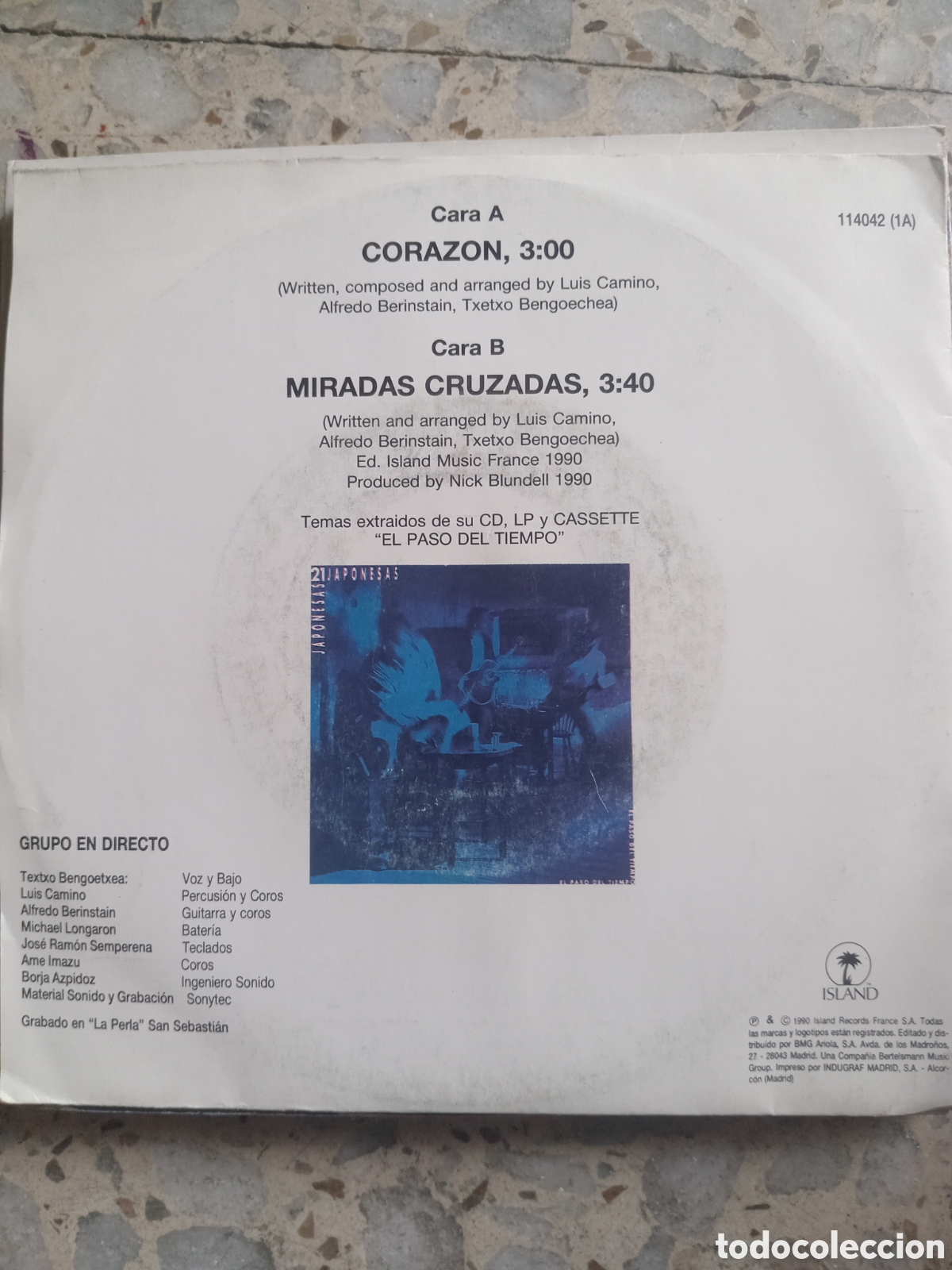 Discos de vinilo: SGL 21 JAPONESAS CORAZON ESPA&Ntilde;A 1990 - Foto 2