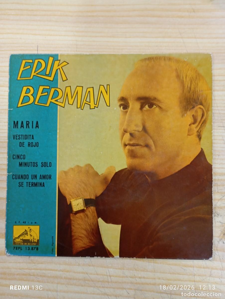 Discos de vinilo: EP ERIK BERMAN - MARIA + 3 CANCIONES - Foto 1