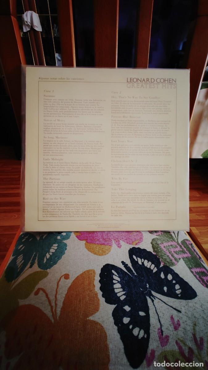 Discos de vinilo: LEONARD COHEN-LP GREATEST HITS - Foto 2