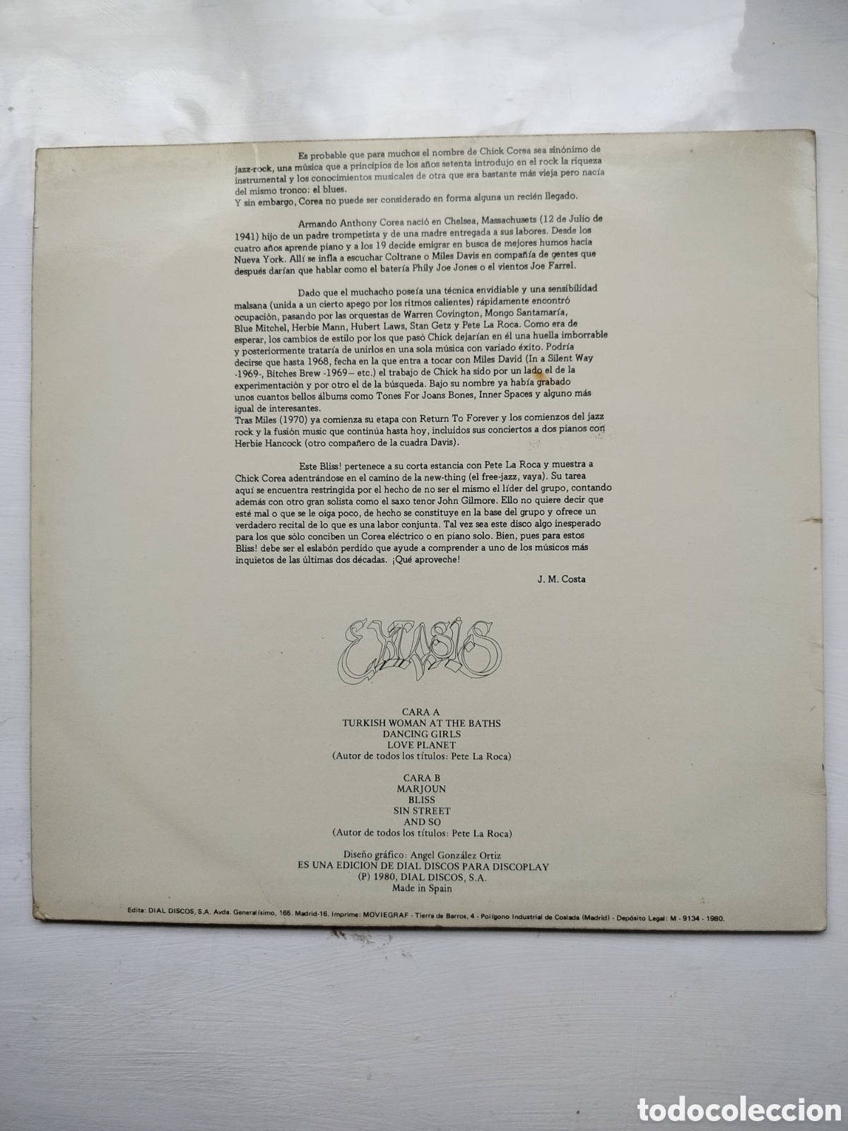 Discos de vinilo: Chick Corea LP &Eacute;xtasis. - Foto 2