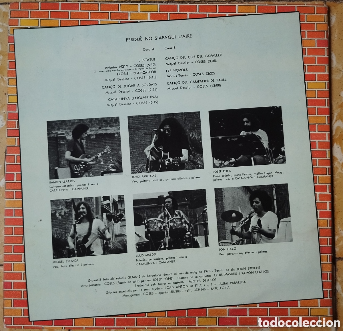 Discos de vinilo: Coses - Perqu&egrave; no sapagui laire - LP - Foto 2