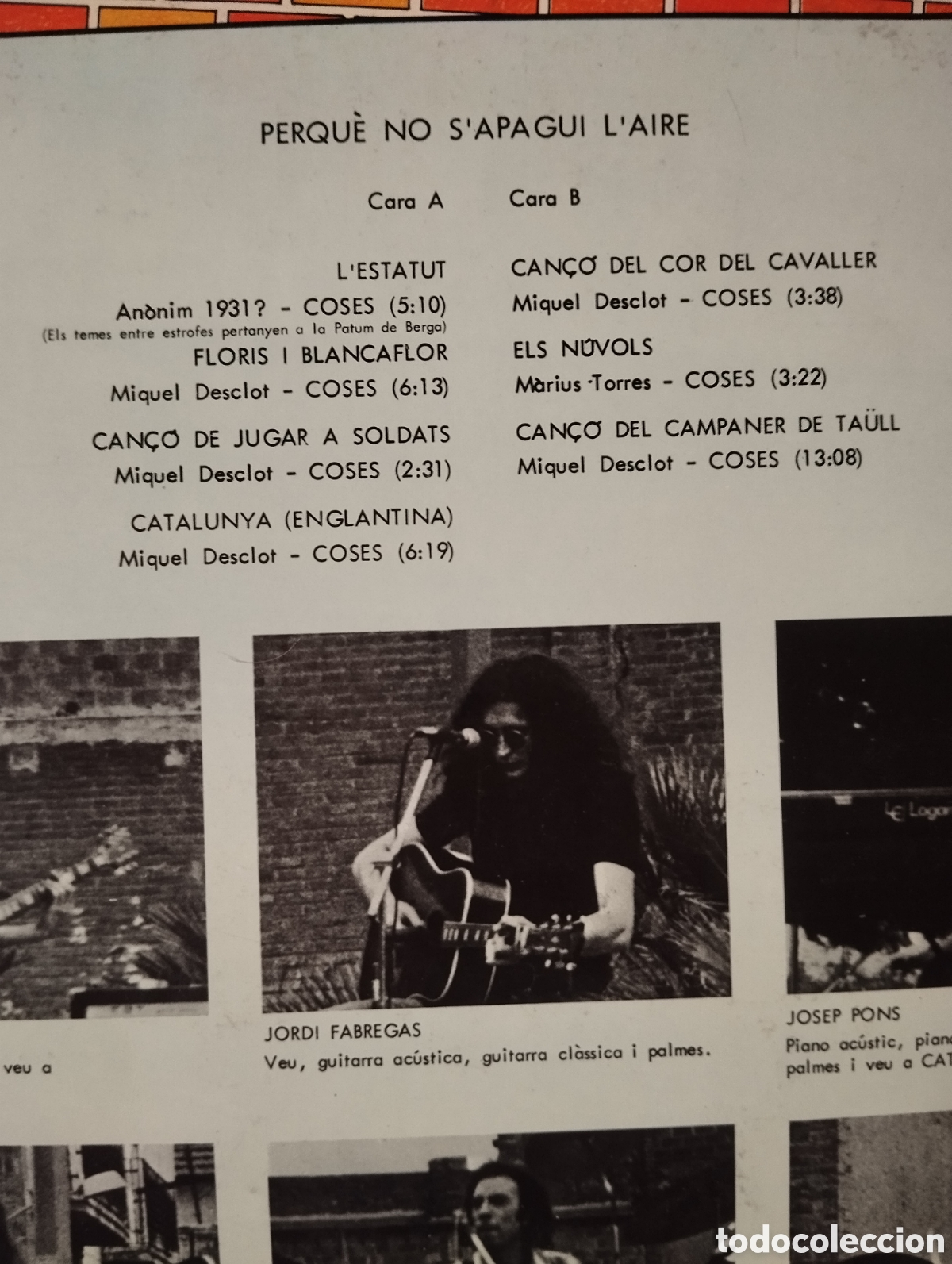 Discos de vinilo: Coses - Perqu&egrave; no sapagui laire - LP - Foto 3