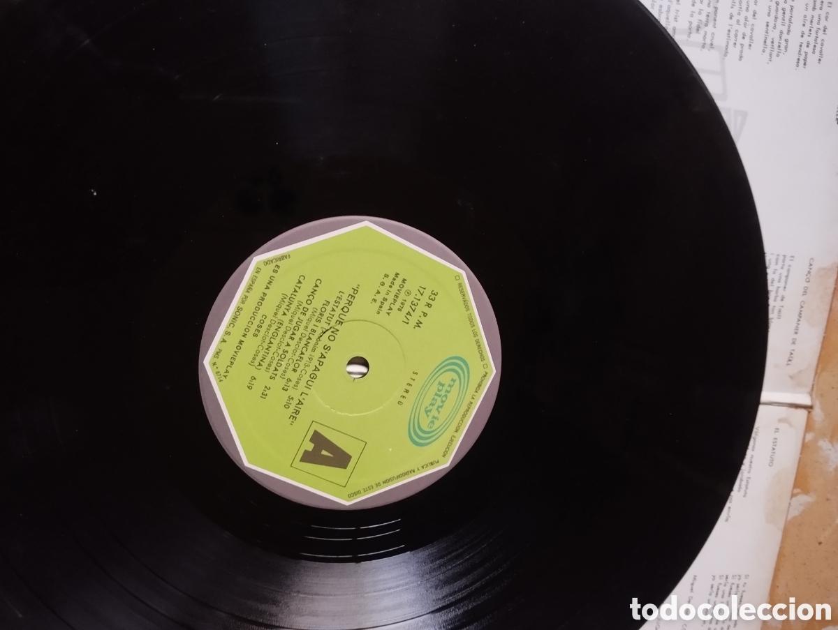 Discos de vinilo: Coses - Perqu&egrave; no sapagui laire - LP - Foto 9