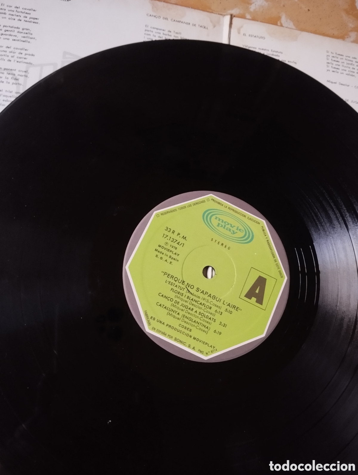 Discos de vinilo: Coses - Perqu&egrave; no sapagui laire - LP - Foto 10