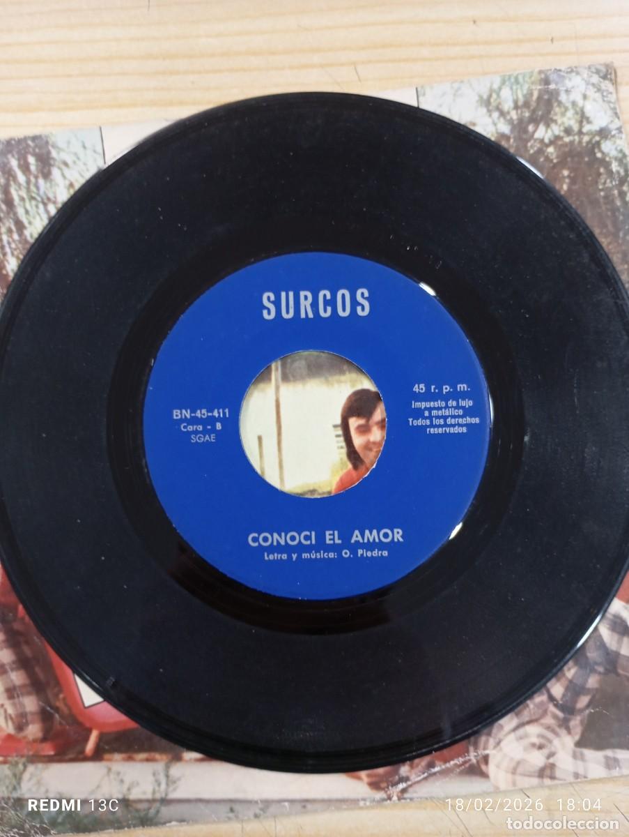 Discos de vinilo: SINGLE LOS SURCOS TE ESPERARE / CONOCI EL AMOR - Foto 6