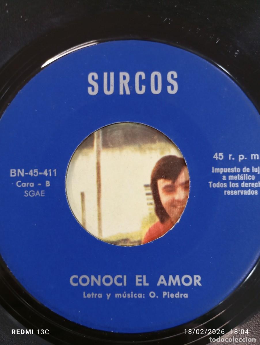 Discos de vinilo: SINGLE LOS SURCOS TE ESPERARE / CONOCI EL AMOR - Foto 7
