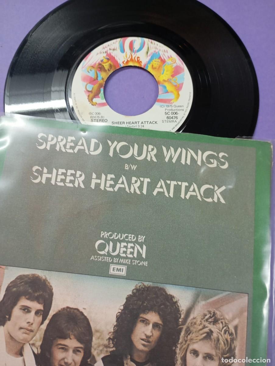 Discos de vinilo: Queen &ndash; Spread Your Wings / Sheer Heart Attack , 1978 EMI - Foto 3