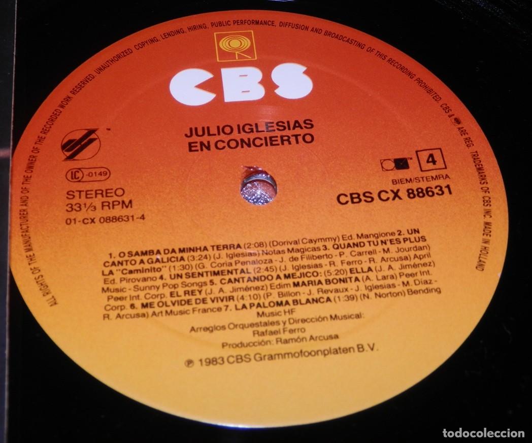 Discos de vinilo: DISCO LP DE VINILO DE JULIO IGLESIAS - Foto 3