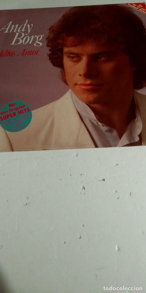 Discos de vinilo: Andy Borg Adi&oacute;s amor - Foto 1