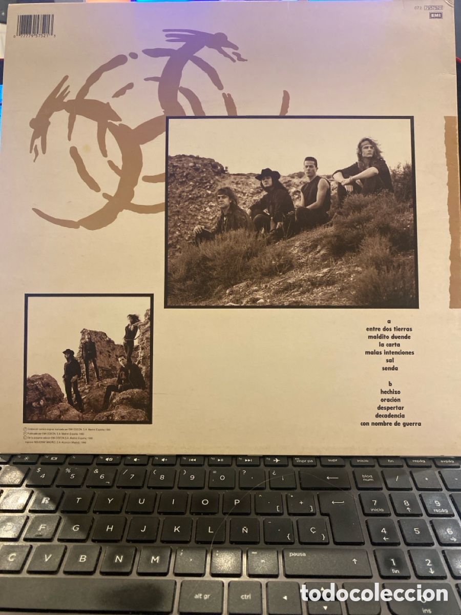 Discos de vinilo: HEROES DEL SILENCIO - SENDEROS DE TRAICI&Oacute;N LP 1990 - Foto 2