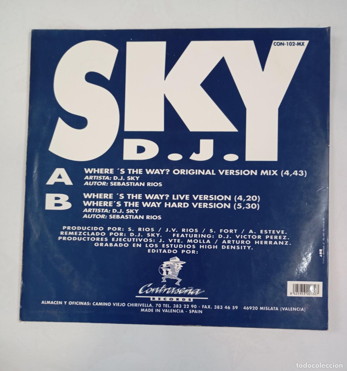 Discos de vinilo: DJ Sky &lrm;&ndash; Wheres The Way? MAXI-SINGLE. TDKDA84 - Foto 2