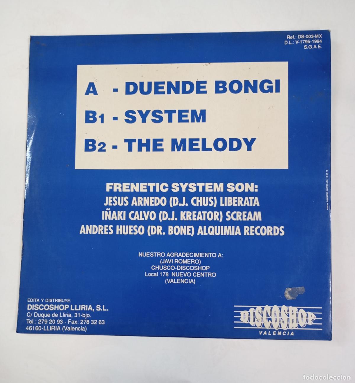 Discos de vinilo: FRENETIC SYSTEM. DUNDE BOGIC. MAXI-SINGLE. TDKDA84 - Foto 2