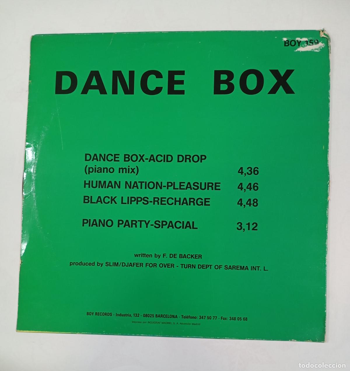 Discos de vinilo: F. DE BACKER. DANCE BOX. MAXI-SINGLE. TDKDA84 - Foto 2