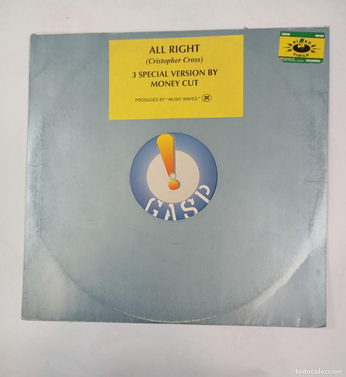 Discos de vinilo: All Right. Cristopher Cross. 3 Special Version by Money Cut. MAXI-SINGLE. TDKDA84 - Foto 1