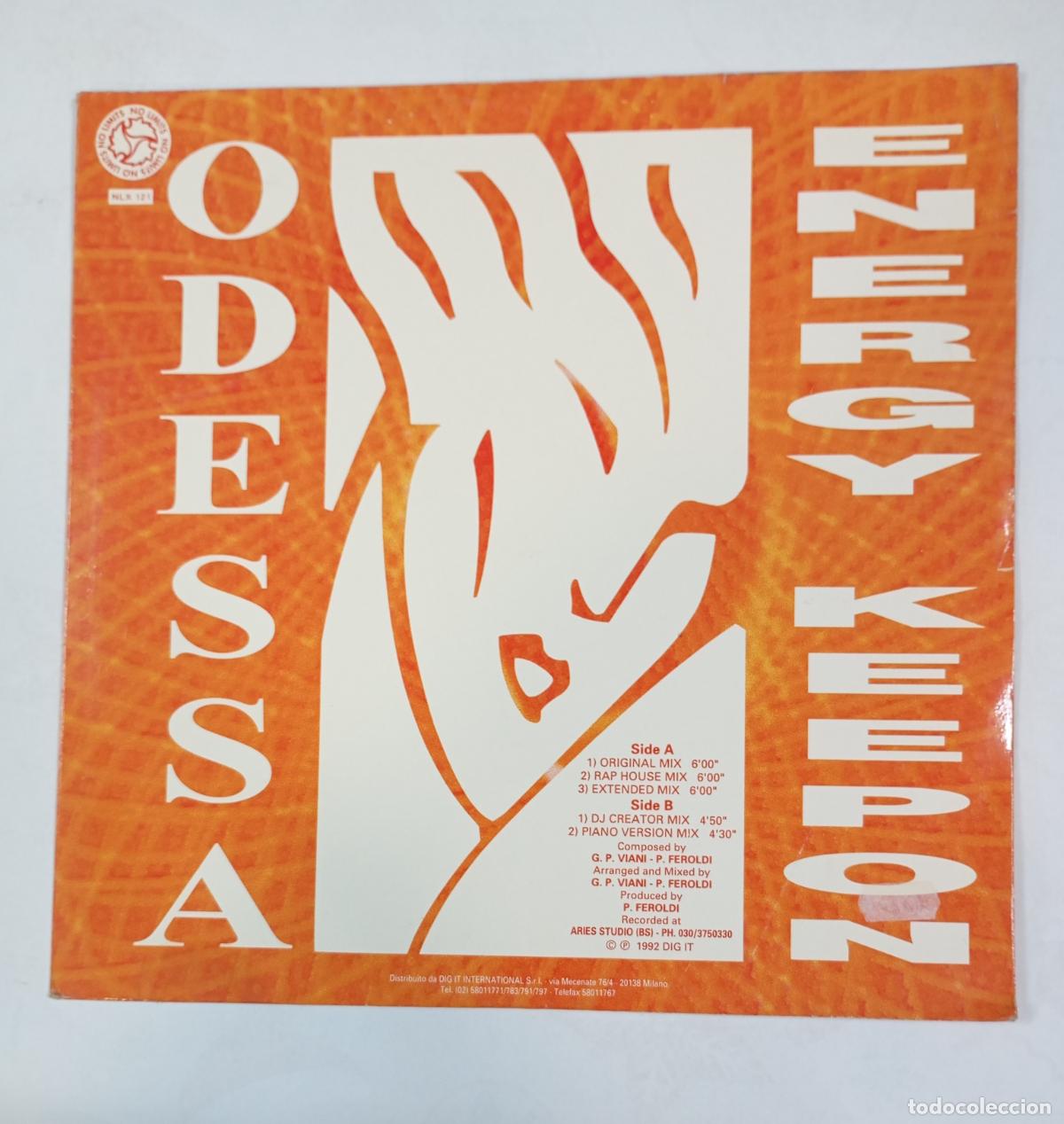 Discos de vinilo: ODESA. ENERGY KEEPON. MAXI-SINGLE. TDKDA84 - Foto 2