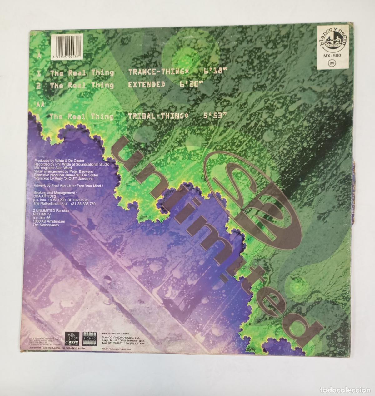 Discos de vinilo: The Real Thing. 2 Unlimited. MAXI-SINGLE. TDKDA84 - Foto 2