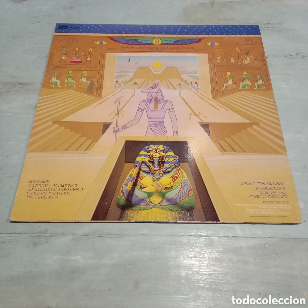 Discos de vinilo: IRON MAIDEN - POWERSLAVE - LP - Foto 2