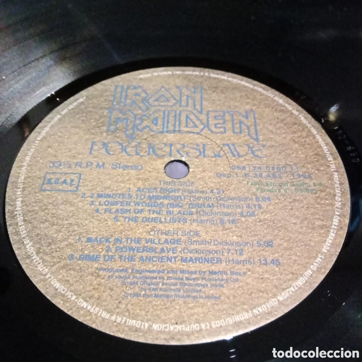 Discos de vinilo: IRON MAIDEN - POWERSLAVE - LP - Foto 6
