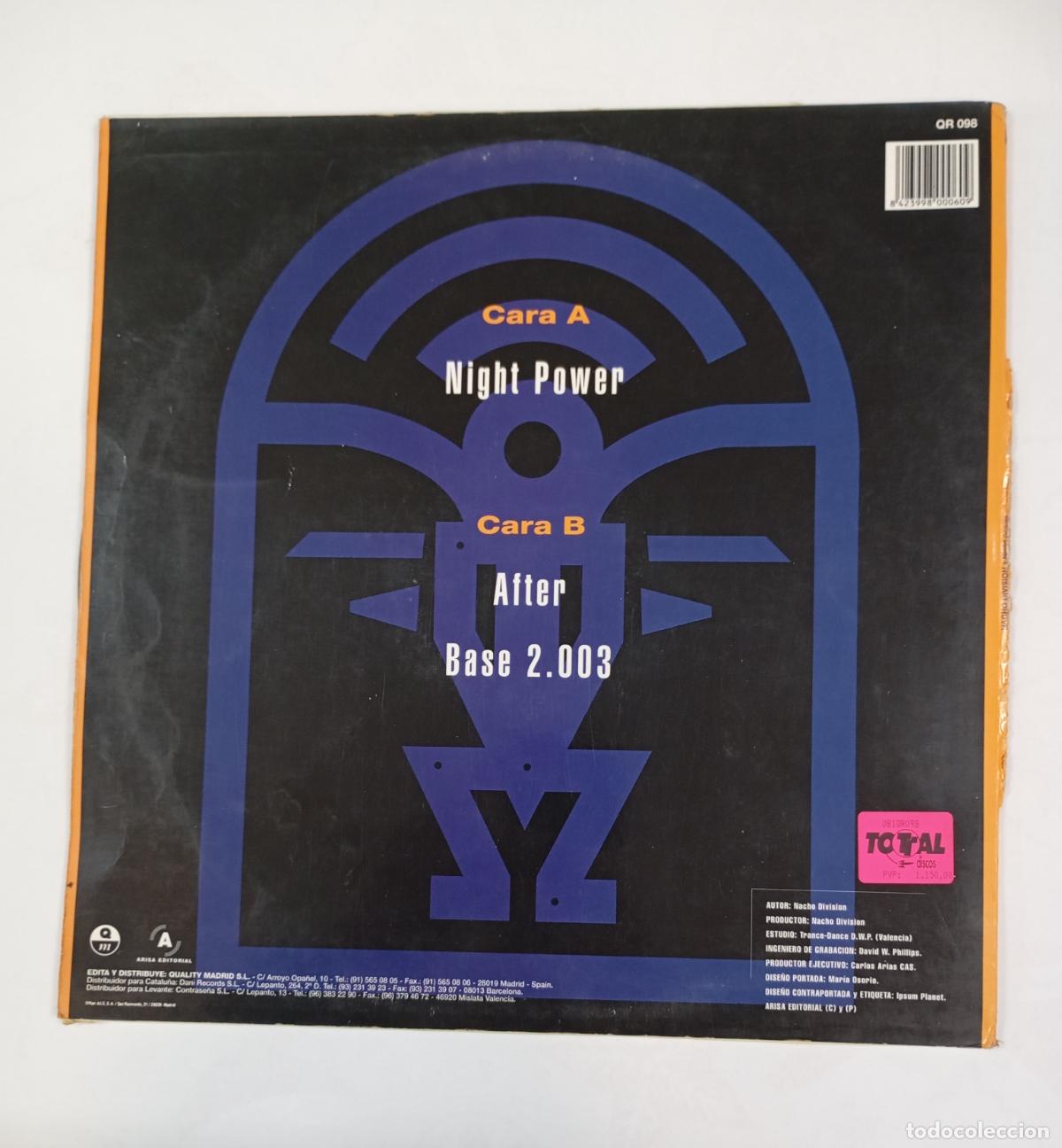 Discos de vinilo: NACHO DIVISION. NIGHT POWER. MAXI-SINGLE. TDKDA84 - Foto 2