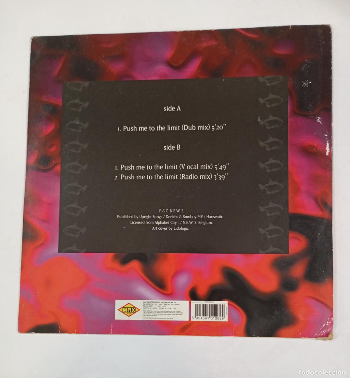 Discos de vinilo: CELVIN ROTANE. PUSH ME TO THE LIMIT. MAXI-SINGLE. TDKDA84 - Foto 2